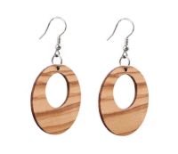 Olive wood earrings