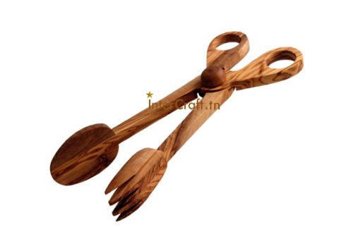 Olive Wood serving tong