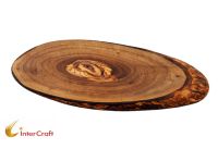 Rustic olive wood small cheese board