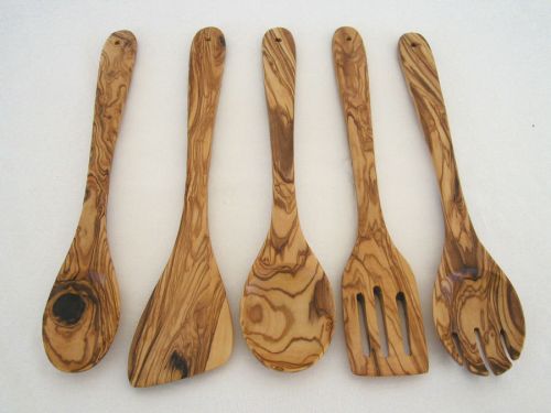 Handmade olive wood kitchen set 