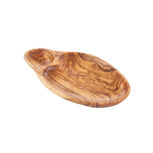 Natural olive Wood snack dishes 18 cm