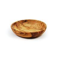 Small round olive wood bowl 9cm